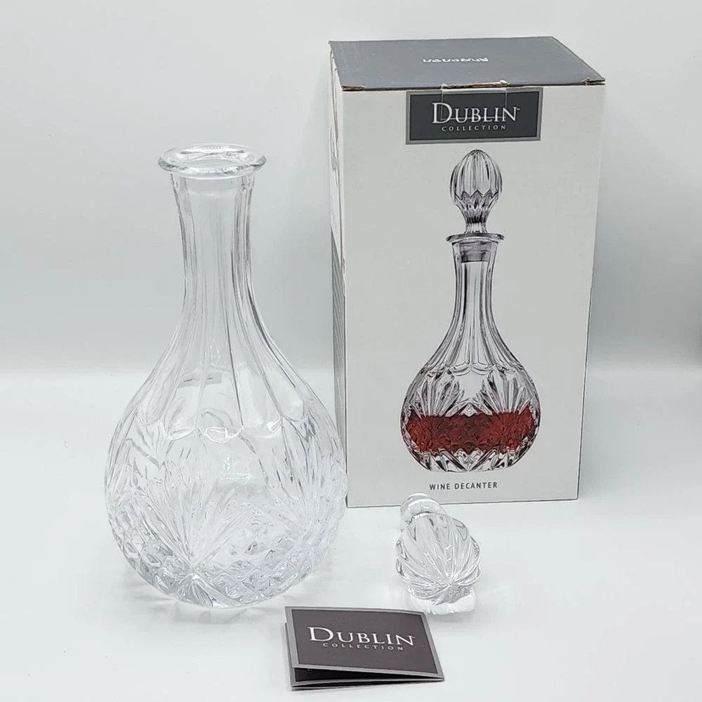Godinger Liquor Decanter For Wine & Whiskey Dublin Collection 28oz - 850 ml NEW